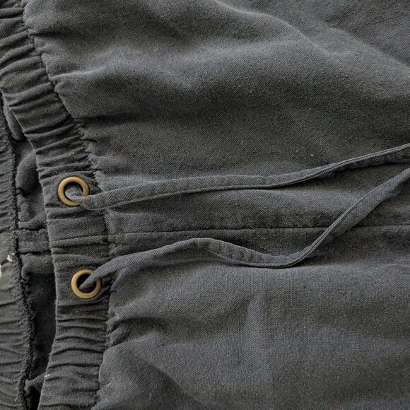 Silk noil wide leg pants in washed black / Eileen Fisher XS - Picture 2 of 5